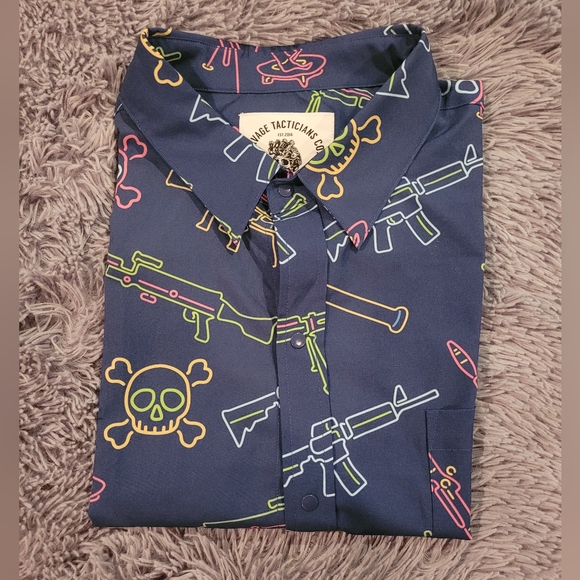 Savage Tacticians Co. Other - NWOT Savage Tacticians Short Sleeve Button Up Shirt 2XL